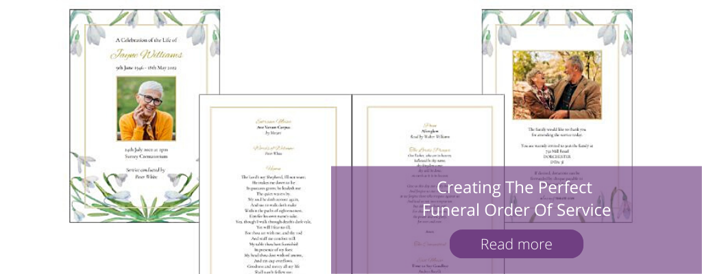 Create the perfect funeral order of service blog